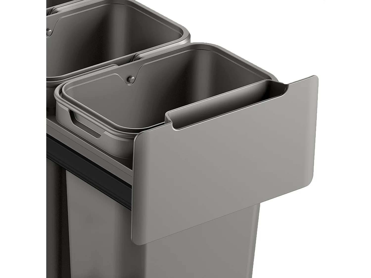 EINBAUMÜLLEIMER EM3x10 30L Grau