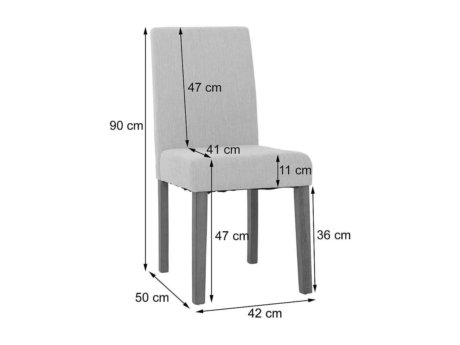 Chaise de salle à manger Littau Chenille (lot de 6),  vert, pieds couleur naturelle