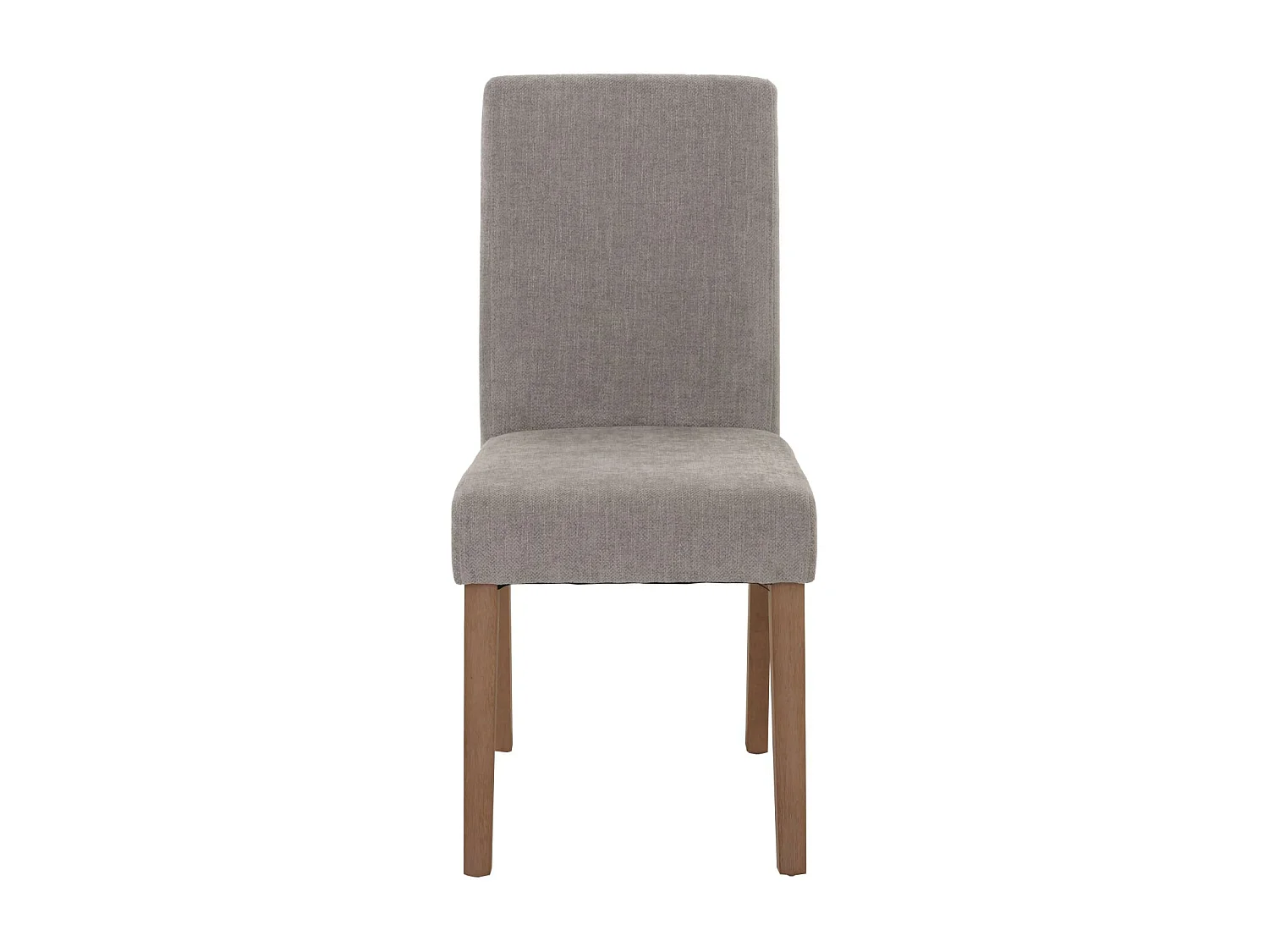 Cadeira de jantar Littau chenille (conjunto de 6),  cinzento claro, pernas de cor natural