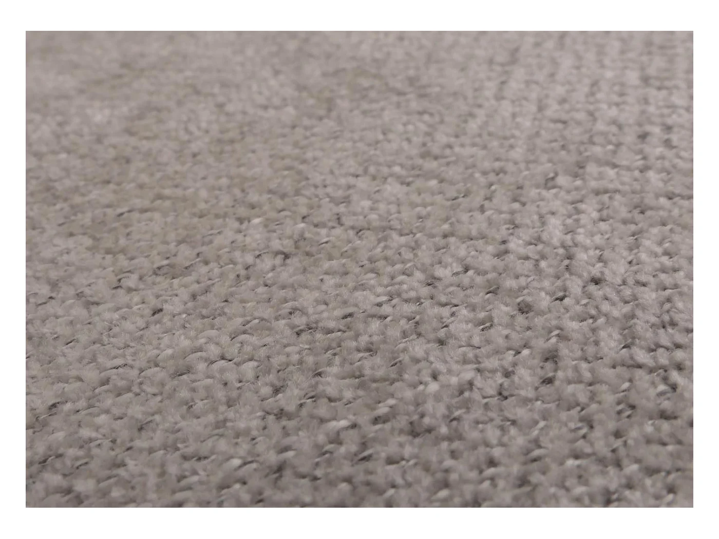 Silla de comedor Littau de chenilla (juego de 6),  gris claro, patas color natural