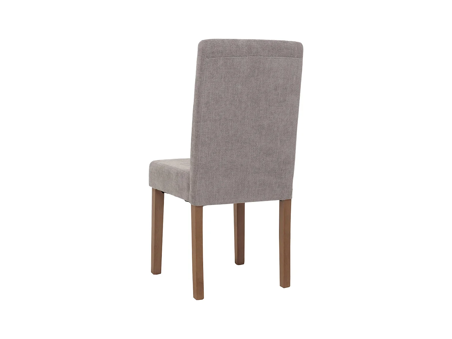Silla de comedor Littau de chenilla (juego de 6),  gris claro, patas color natural