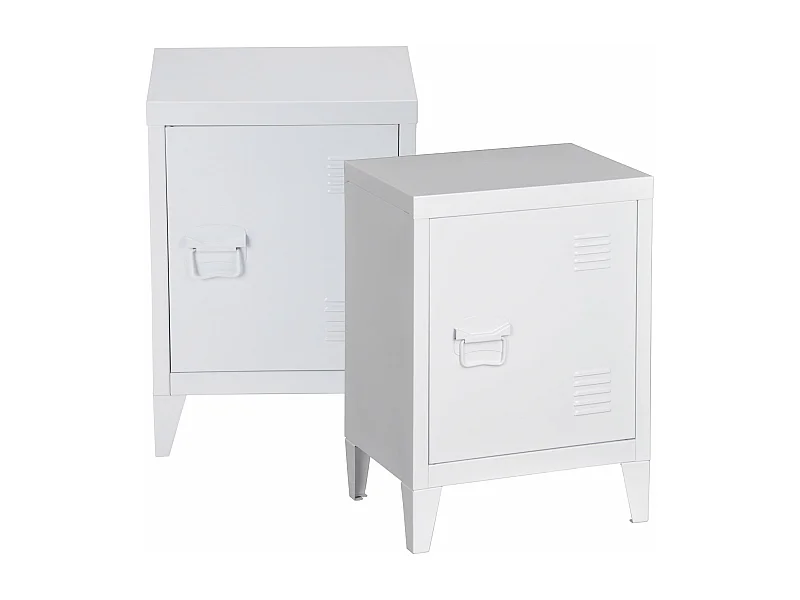 Conjunto de 2 mesas de cabeceira 57 x 40 x 30 cm branco 03_0008832