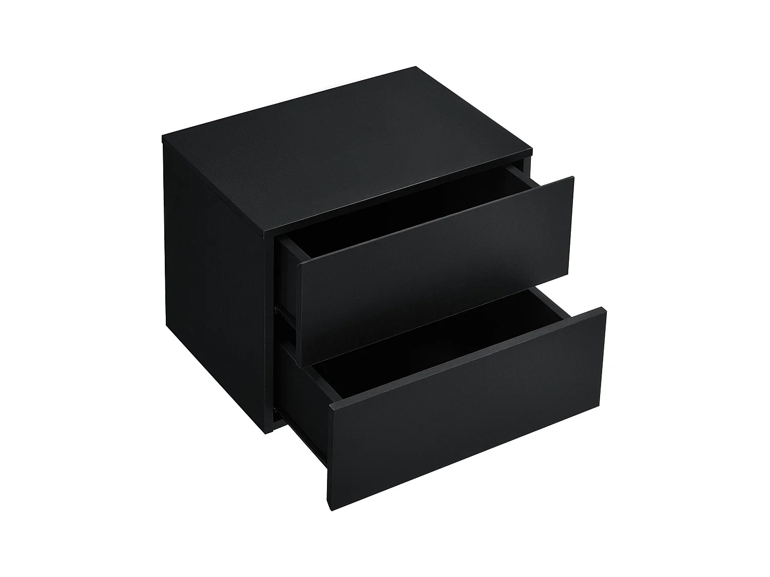Comodino pensile 2 cassetti 40 cm nero 03_0000824