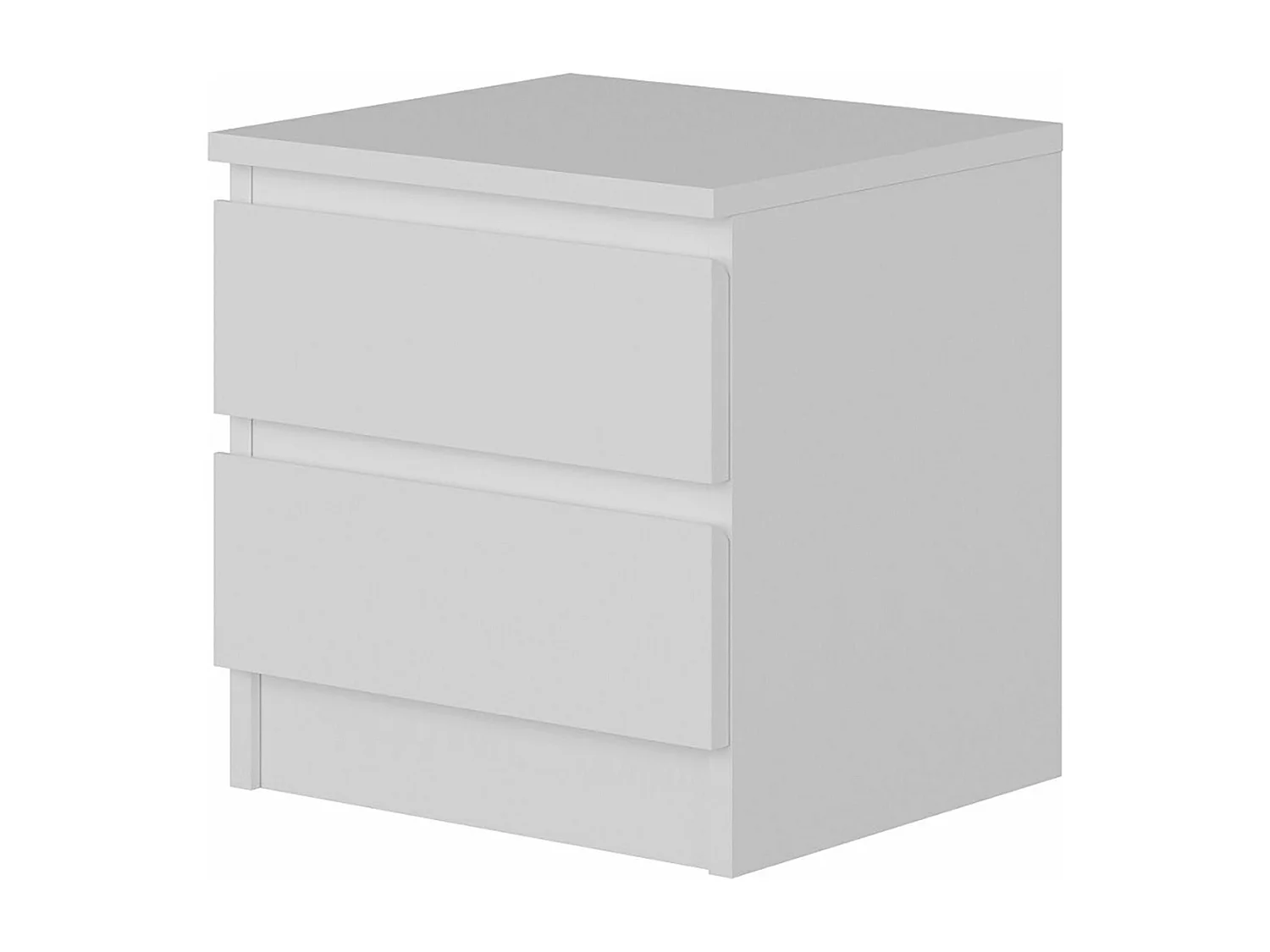 Mesa de cabeceira com 2 gavetas 42 x 40 x 37 cm branca 03_0008675