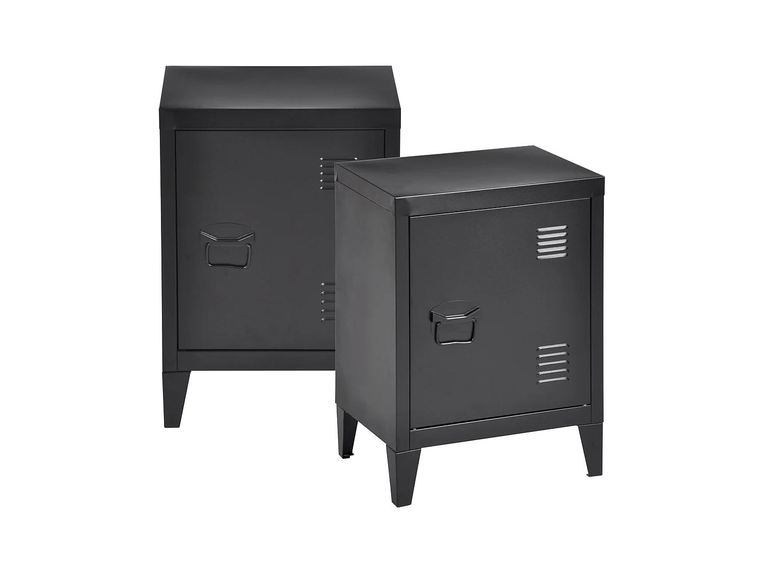 Lot de 2 tables noire 40 x 30 x 57 cm 03_0008694