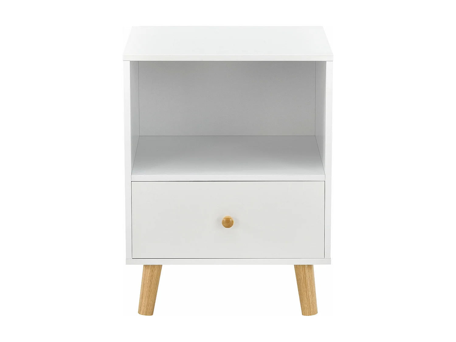 Mesa de cabeceira com gaveta 54 x 40 x 30 cm branca 03_0008688