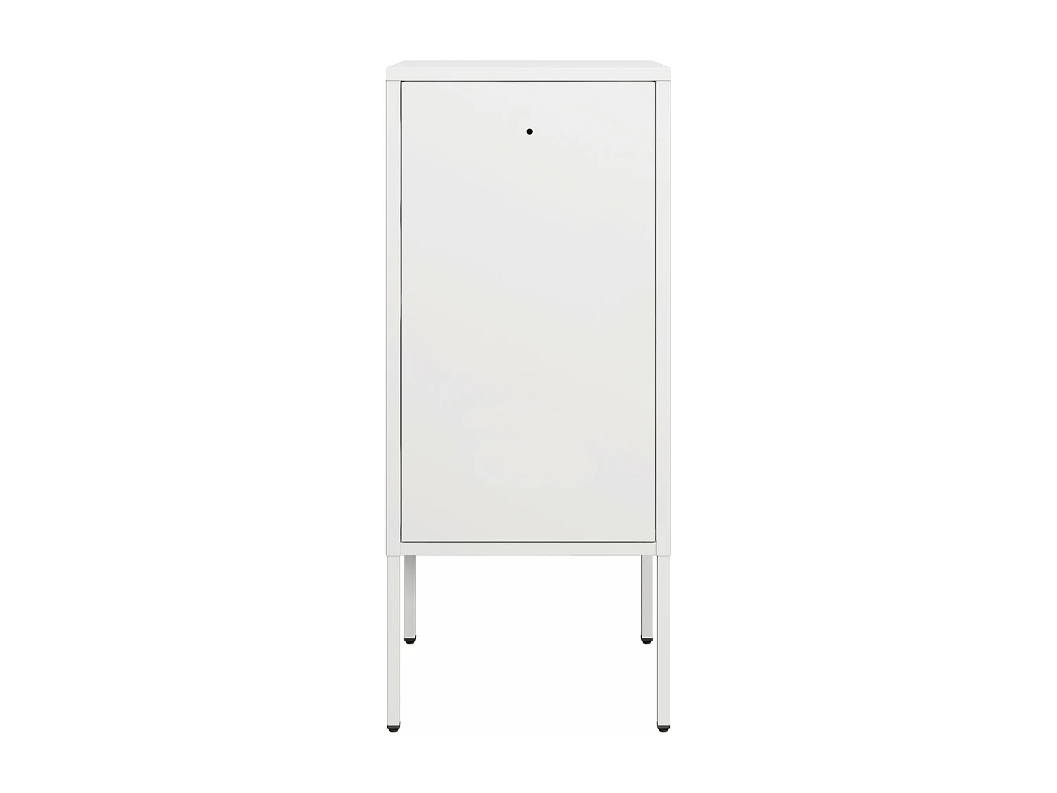 Mesita de noche elegante 82 x 35 x 35 cm acero blanco 03_0008676