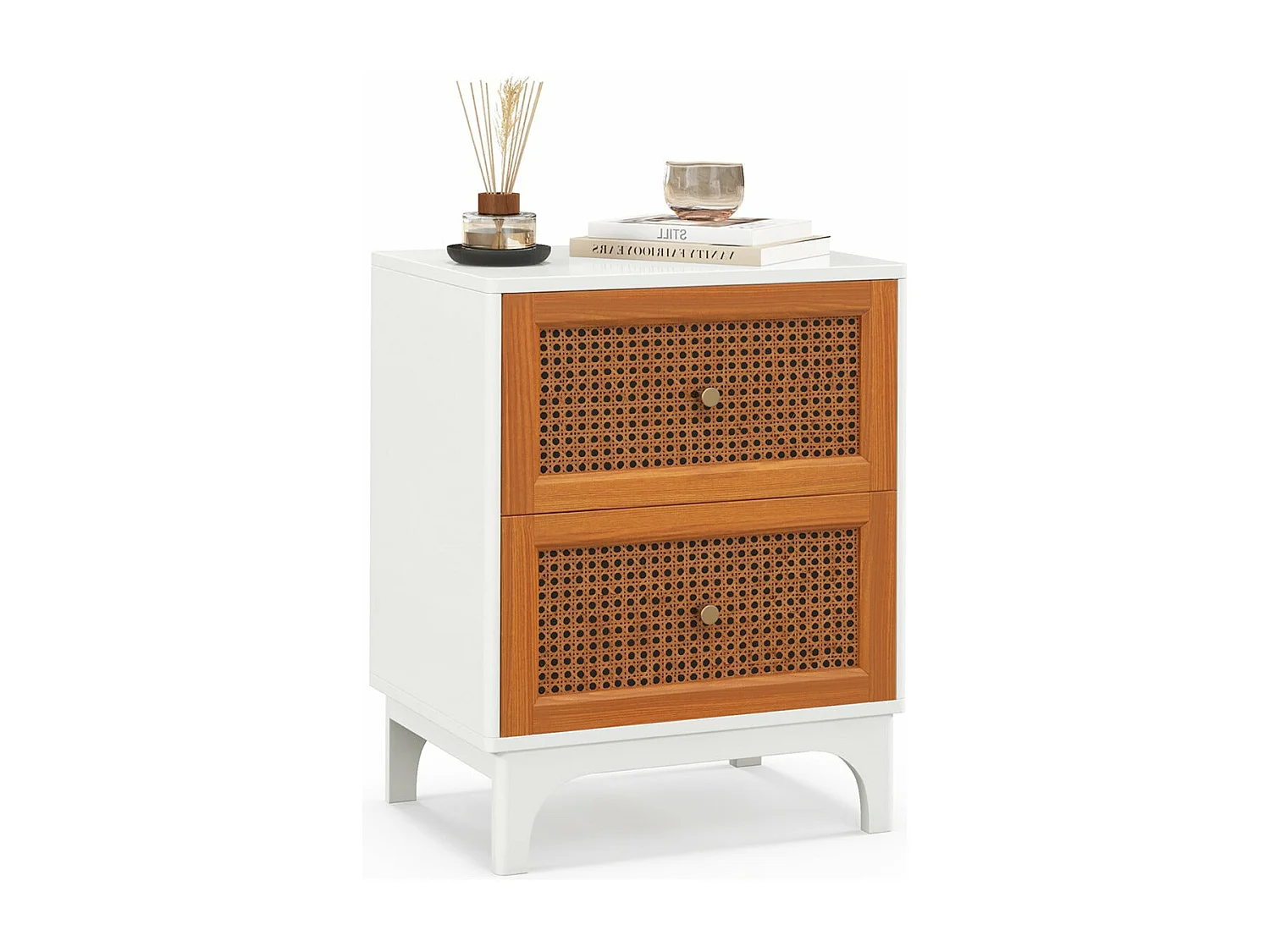 Table de chevet en blanche 46 x 33 x 59.5 cm 20_0009398