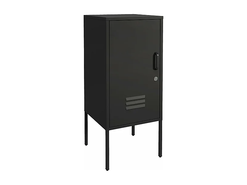 Table de chevet acier noire 35 x 35 x 82 cm 03_0008677