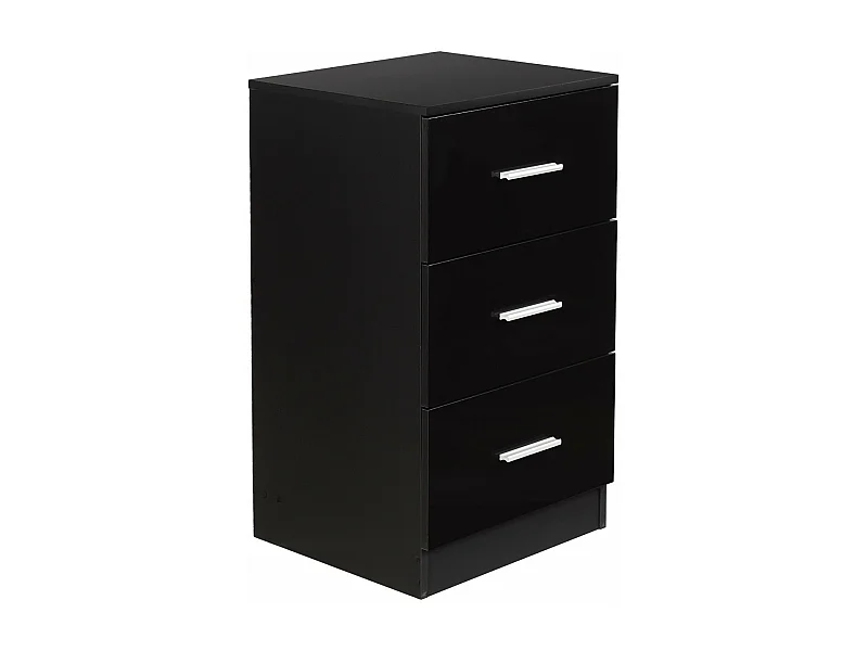 Table de chevet noire 37.1 x 34.2 x 66.5 cm 20_0005992