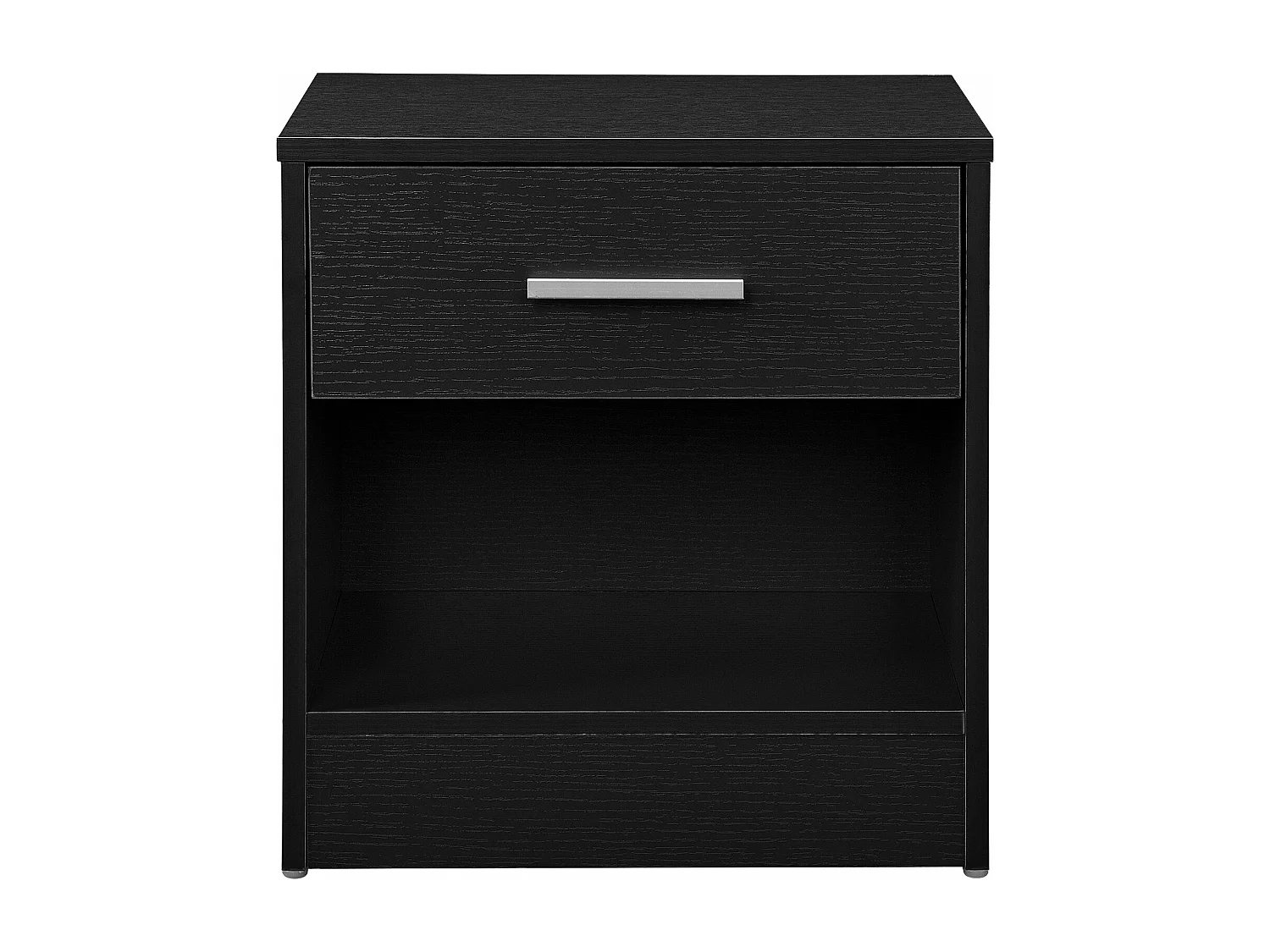 Comodino cassettiera con cassettiera contenitore 38 cm nero 03_0004203