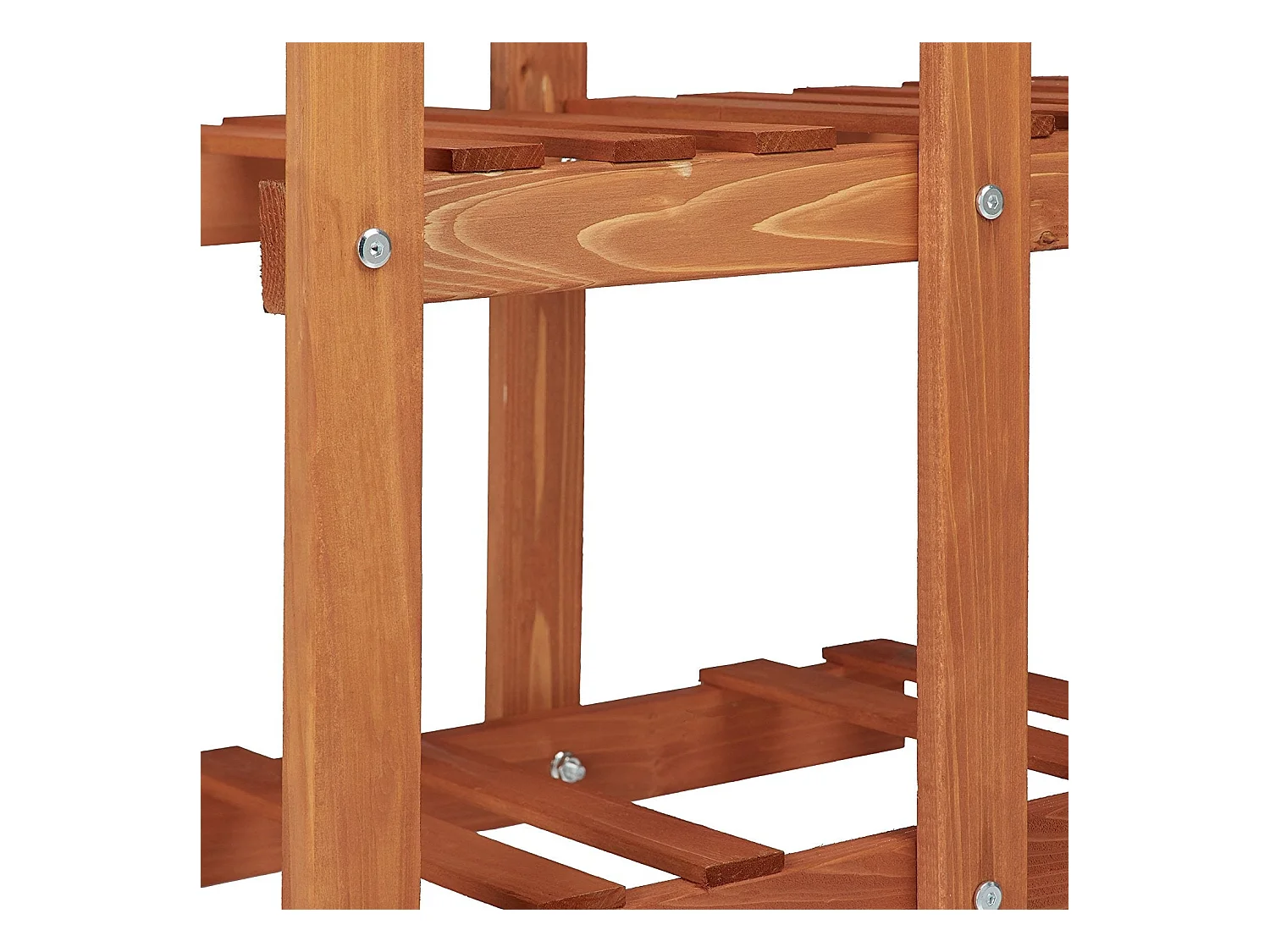 Escalera con estante de flores de madera para plantas 5 niveles marrón claro 2213013/3