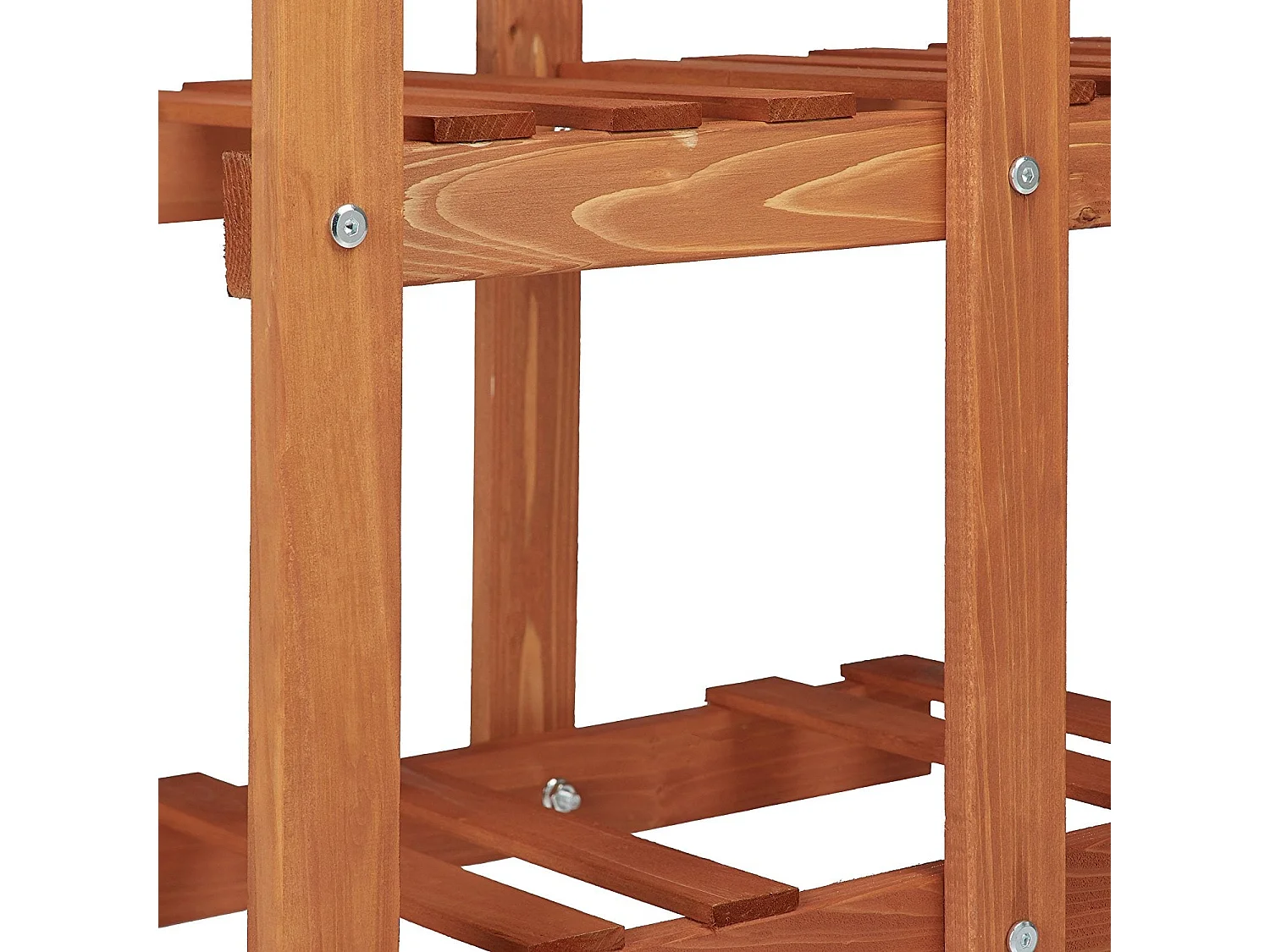 Escalera con estante de flores de madera para plantas 5 niveles marrón claro 2213013/3