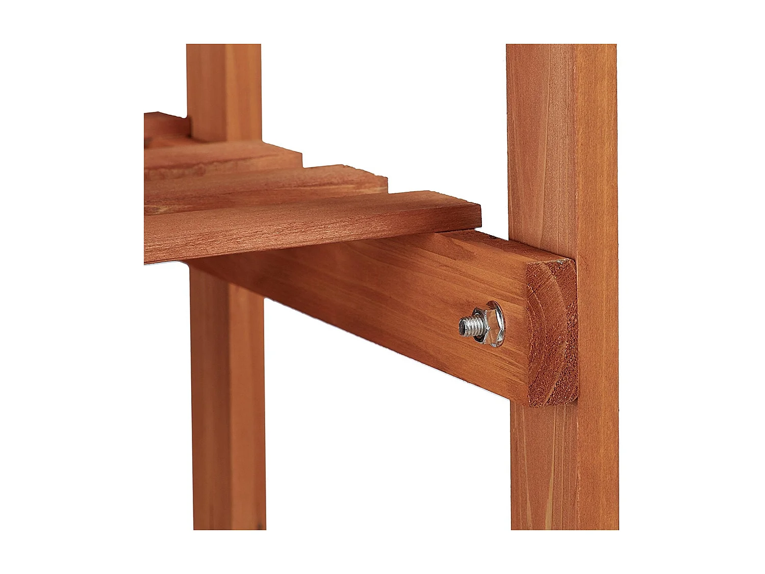 Escalera con estante de flores de madera para plantas 5 niveles marrón claro 2213013/3