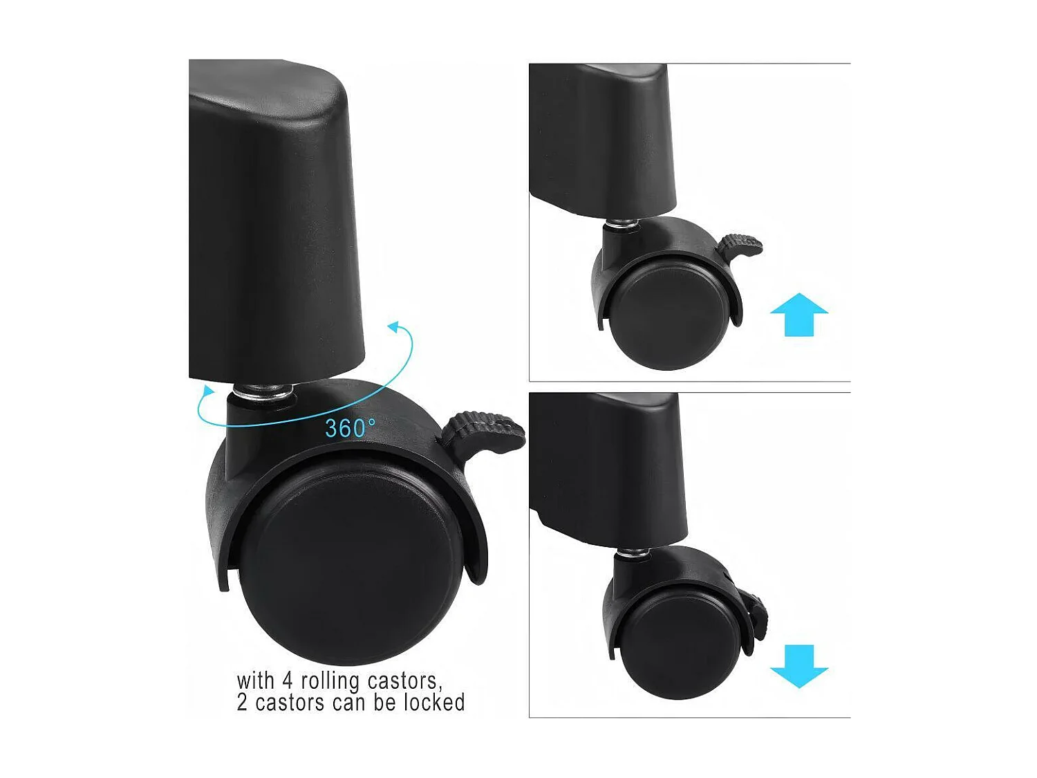 Portant à Vêtements Roulettes, Tringle à Vêtements Extensible Hauteur 90-160 cm, avec Porte-chaussures, charge max. 50Kg, 2 Tringles