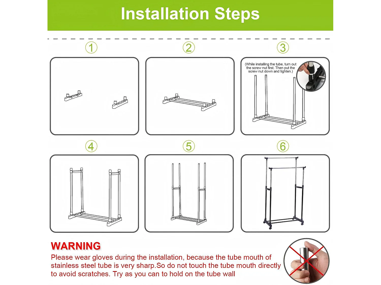 Portant à Vêtements Roulettes, Tringle à Vêtements Extensible Hauteur 90-160 cm, avec Porte-chaussures, charge max. 50Kg, 2 Tringles