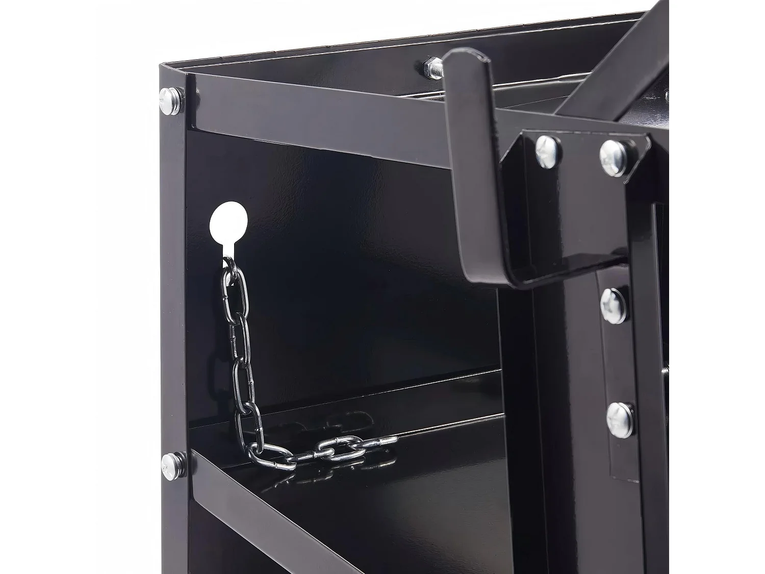 Chariot de soudage Mobile, Chariot Poste à Souder à 3 Niveaux, Porte-Bouteille de gaz avec chaînes de sécurité, Charge max 80kg