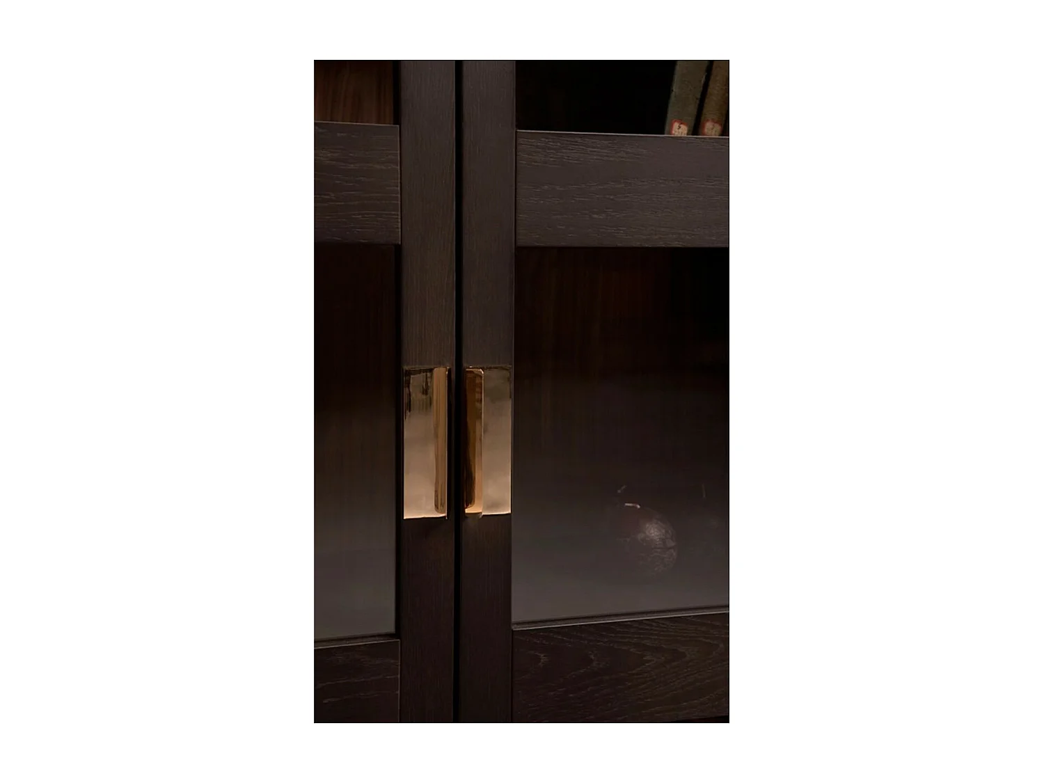 Vitrine Design 2 Portes "Pimlico" 148cm Charbon