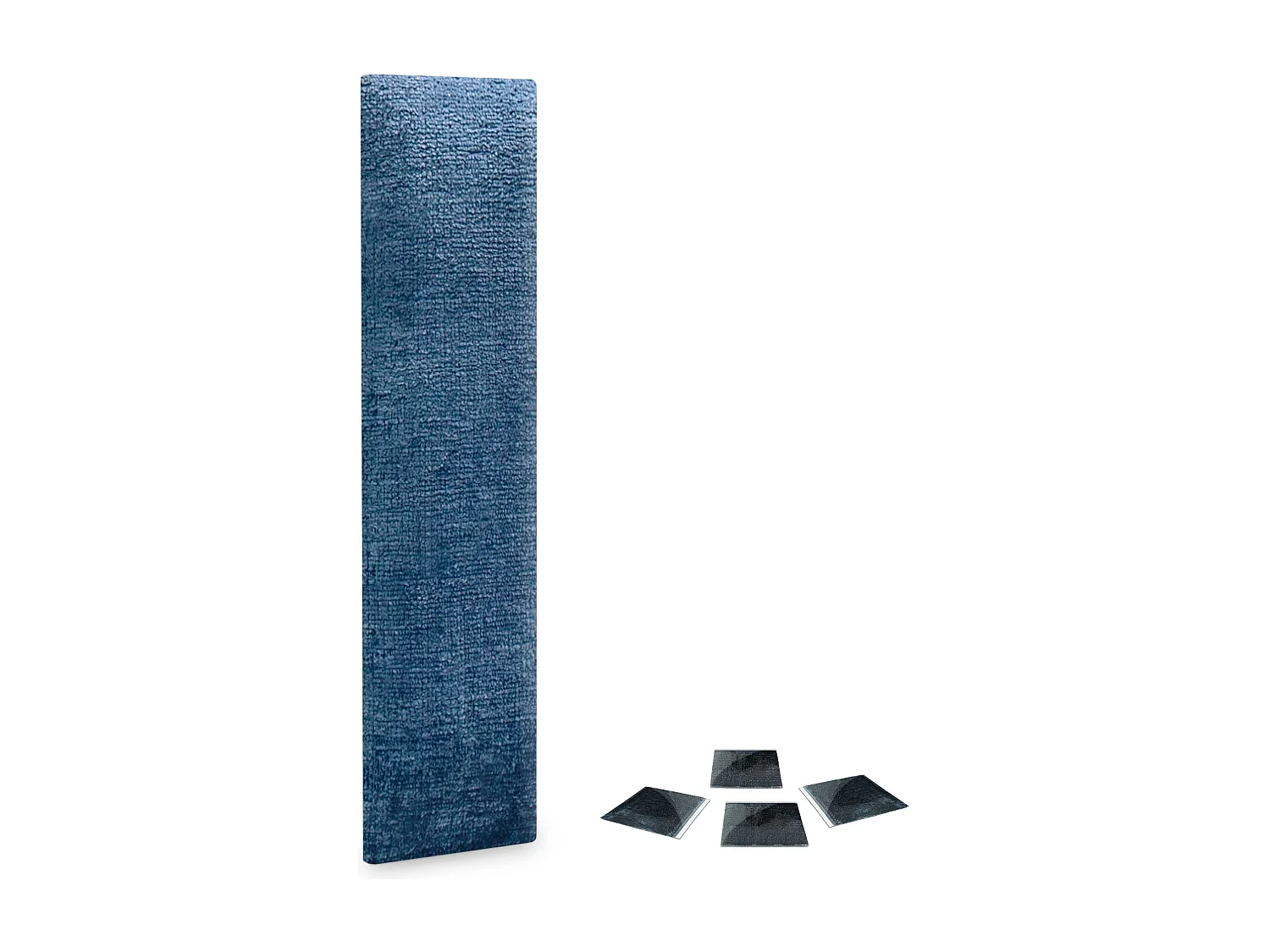 DHOME Lot de 1 Panneaux muraux acoustiques auto-adhésifs en laine écologique avec protection absorbante contre les chocs (Bleu, 60x30cm, x1)