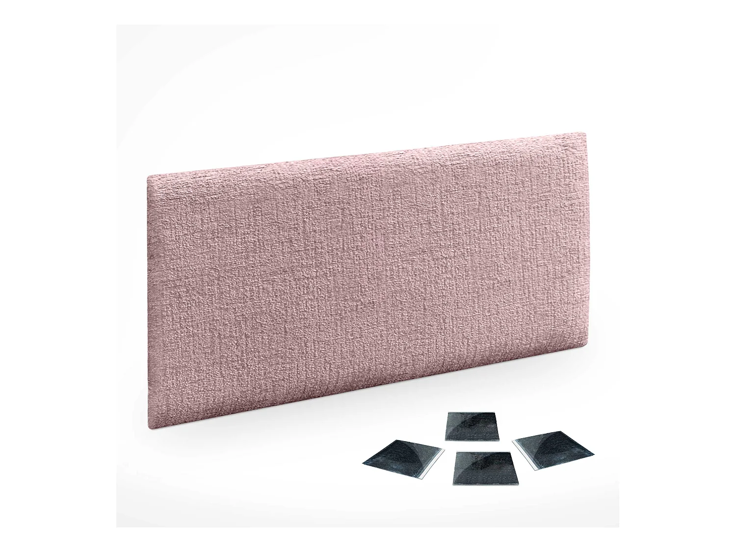 DHOME Lot de 1 Panneaux muraux acoustiques auto-adhésifs en laine écologique avec protection absorbante contre les chocs (Saumon, 60x50cm, x1)