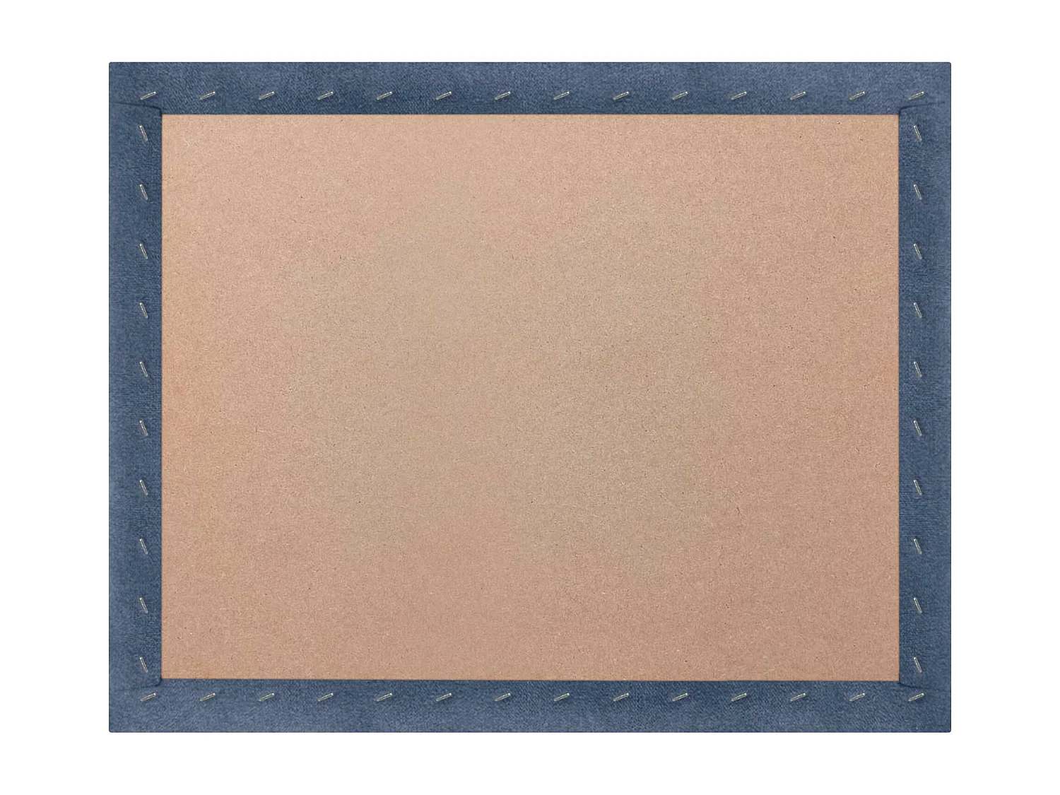 DHOME Tête de lit tapissée en tissu Aqualine composée de panneaux de lit autocollants interchangeables pour chambre de luxe (Bleu, 160 cm)