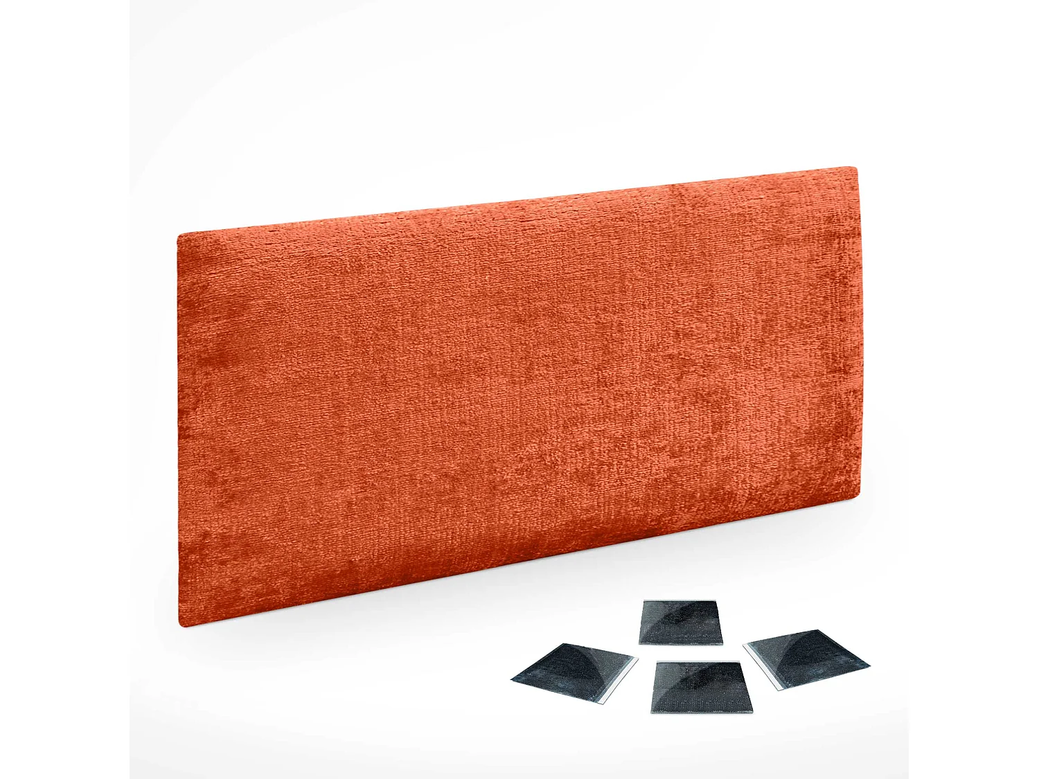 DHOME Lot de 1 Panneaux muraux acoustiques auto-adhésifs en laine écologique avec protection absorbante contre les chocs (Orange, 50x40cm, x1)