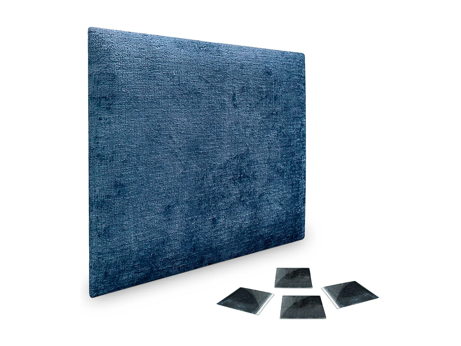DHOME 1er-Set umweltfreundliche Wollpolsterplatten, selbstklebend, für schallabsorbierenden Wandschutz (blau, 60 x 60 cm, x1)