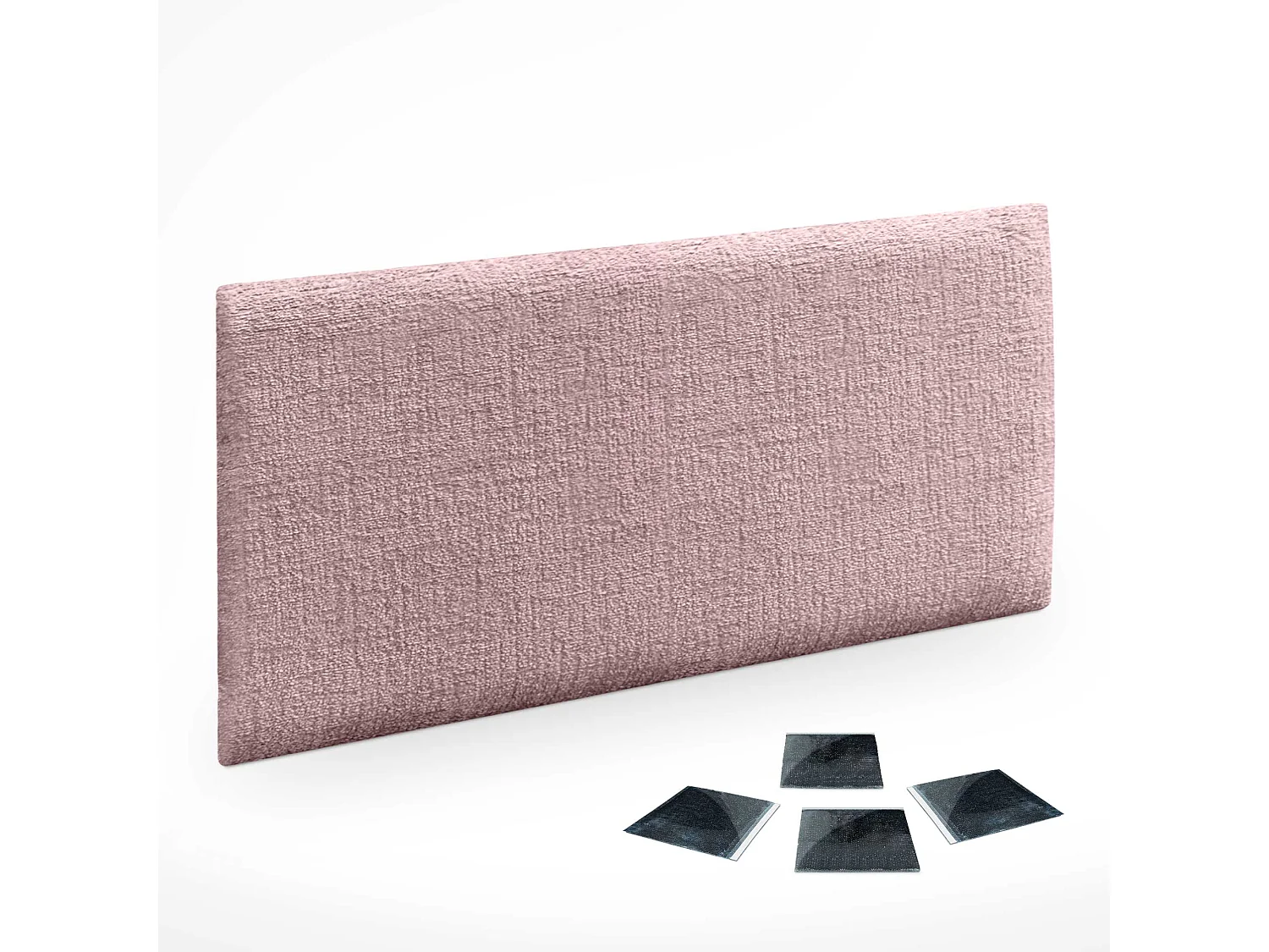 DHOME Lot de 1 Panneaux muraux acoustiques auto-adhésifs en laine écologique avec protection absorbante contre les chocs (Saumon, 50x40cm, x1)