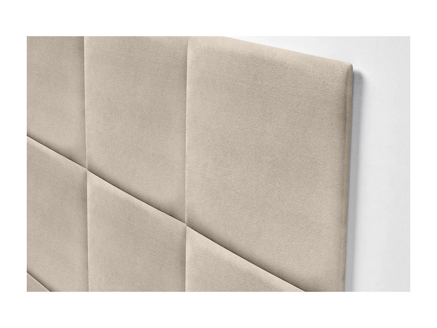 DHOME Gepolstertes Kopfteil aus Acualine-Stoff, aus selbstklebenden, austauschbaren Bettpaneelen, luxuriös gepolstertes Schlafzimmer (Beige, 220 cm)