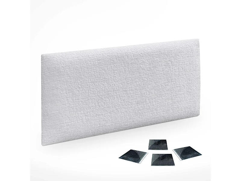 DHOME 1er-Set umweltfreundliche Wollpolsterplatten, selbstklebend, für schallabsorbierenden Wandschutz (weiß, 60 x 50 cm, x1)