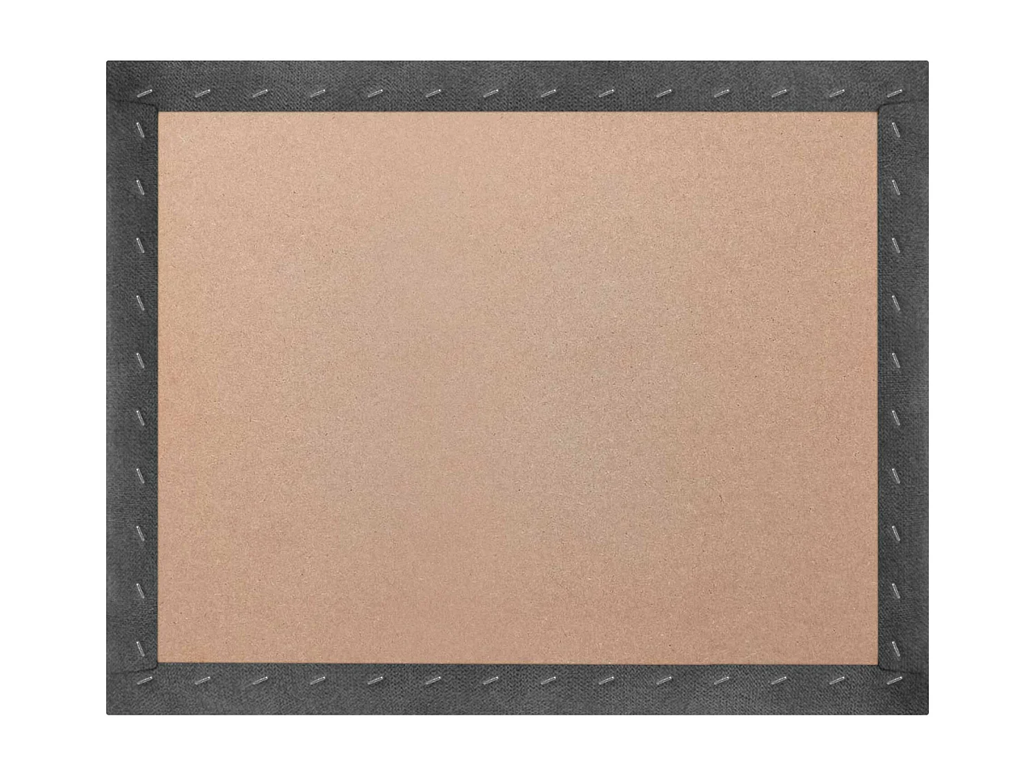 DHOME Tête de lit tapissée en tissu Aqualine composée de panneaux de lit autocollants interchangeables pour chambre de luxe (Gris cendré, 140 cm)