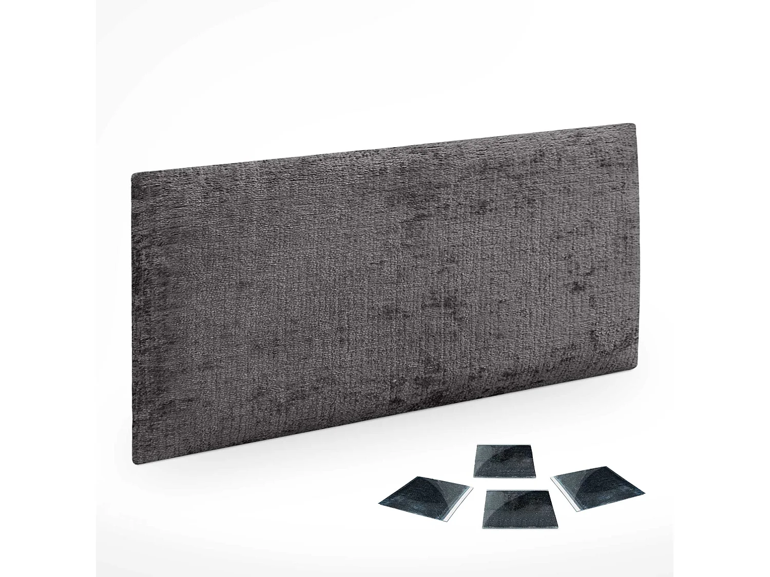 DHOME Lot de 1 Panneaux muraux acoustiques auto-adhésifs en laine écologique avec protection absorbante contre les chocs (Gris foncé, 60 x 40 cm, x1)