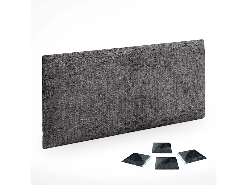 DHOME Lot de 1 Panneaux muraux acoustiques auto-adhésifs en laine écologique avec protection absorbante contre les chocs (Gris foncé, 60 x 40 cm, x1)