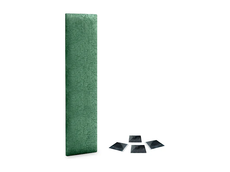 DHOME Lot de 1 Panneaux muraux acoustiques auto-adhésifs en laine écologique avec protection absorbante contre les chocs (Vert, 60x20cm, x1)
