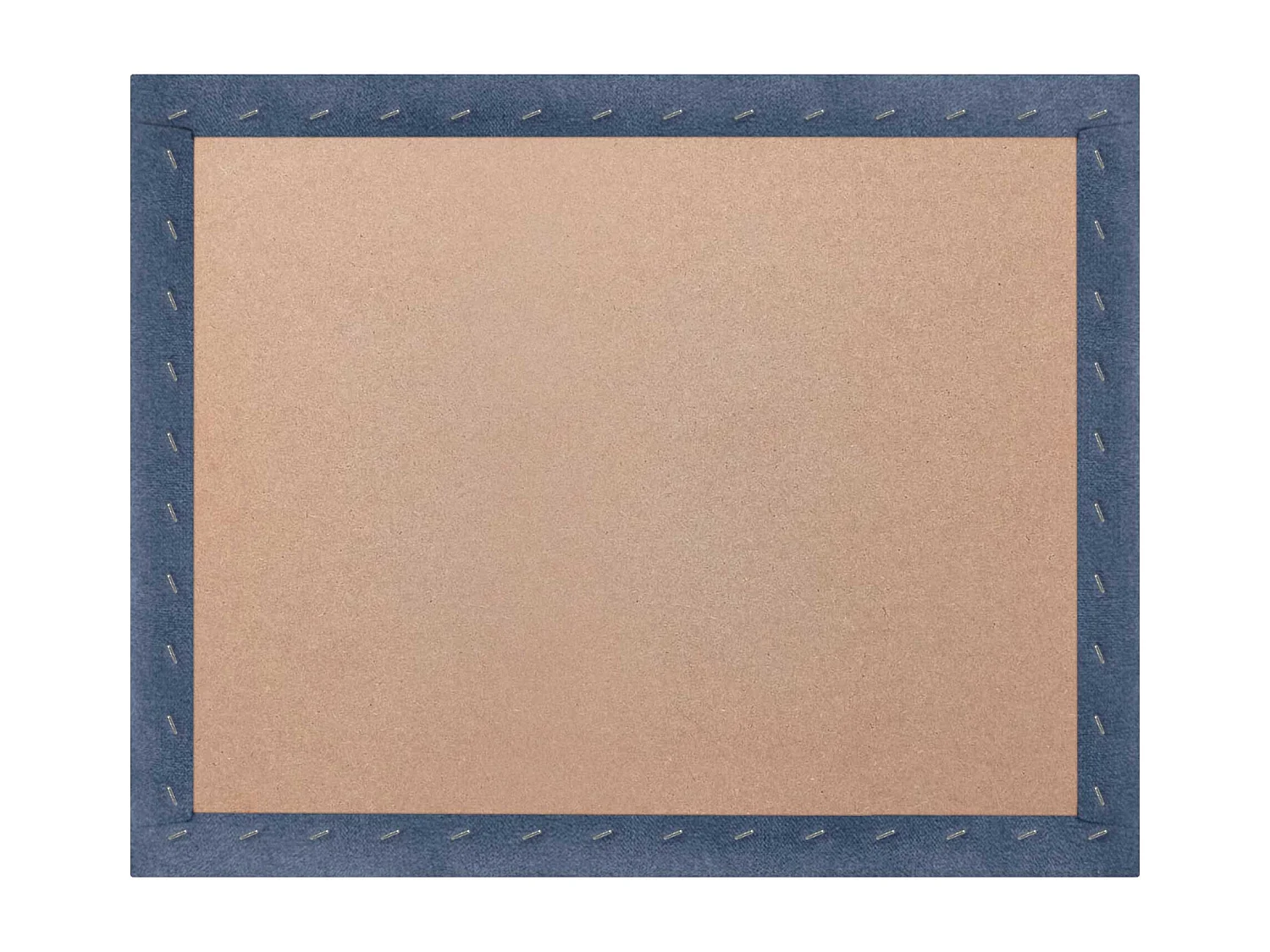 DHOME Tête de lit tapissée en tissu Aqualine composée de panneaux de lit autocollants interchangeables pour chambre de luxe (Bleu, 220 cm)