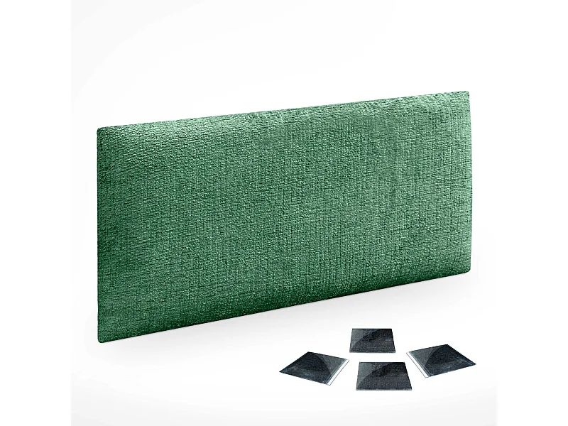 DHOME Lot de 1 Panneaux muraux acoustiques auto-adhésifs en laine écologique avec protection absorbante contre les chocs (Vert, 60x40cm, x1)