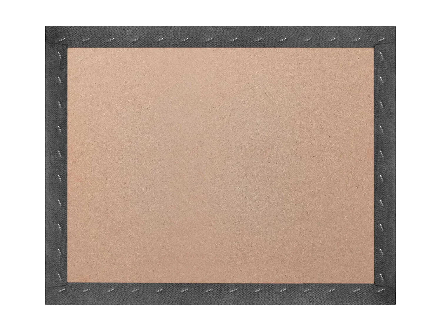 DHOME Tête de lit tapissée en tissu Aqualine composée de panneaux de lit autocollants interchangeables pour chambre de luxe (Gris cendré, 150 cm)