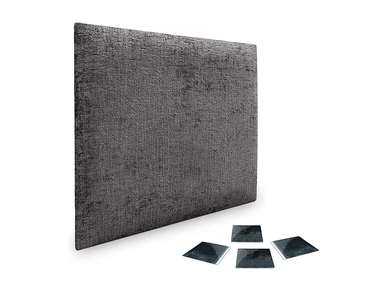 DHOME Lot de 1 Panneaux muraux acoustiques auto-adhésifs en laine écologique avec protection absorbante contre les chocs (Gris foncé, 60 x 60 cm, x1)