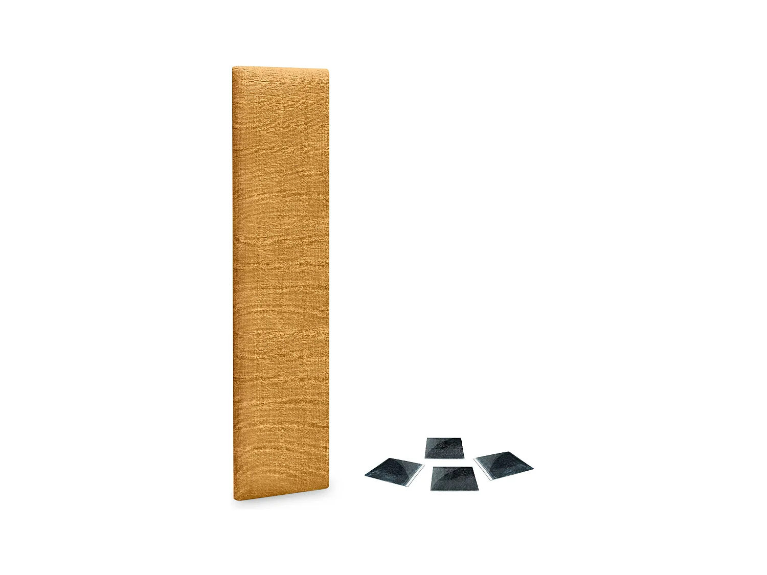 DHOME Lot de 1 Panneaux muraux acoustiques auto-adhésifs en laine écologique avec protection absorbante contre les chocs (Moutarde, 60 x 30 cm, x1)
