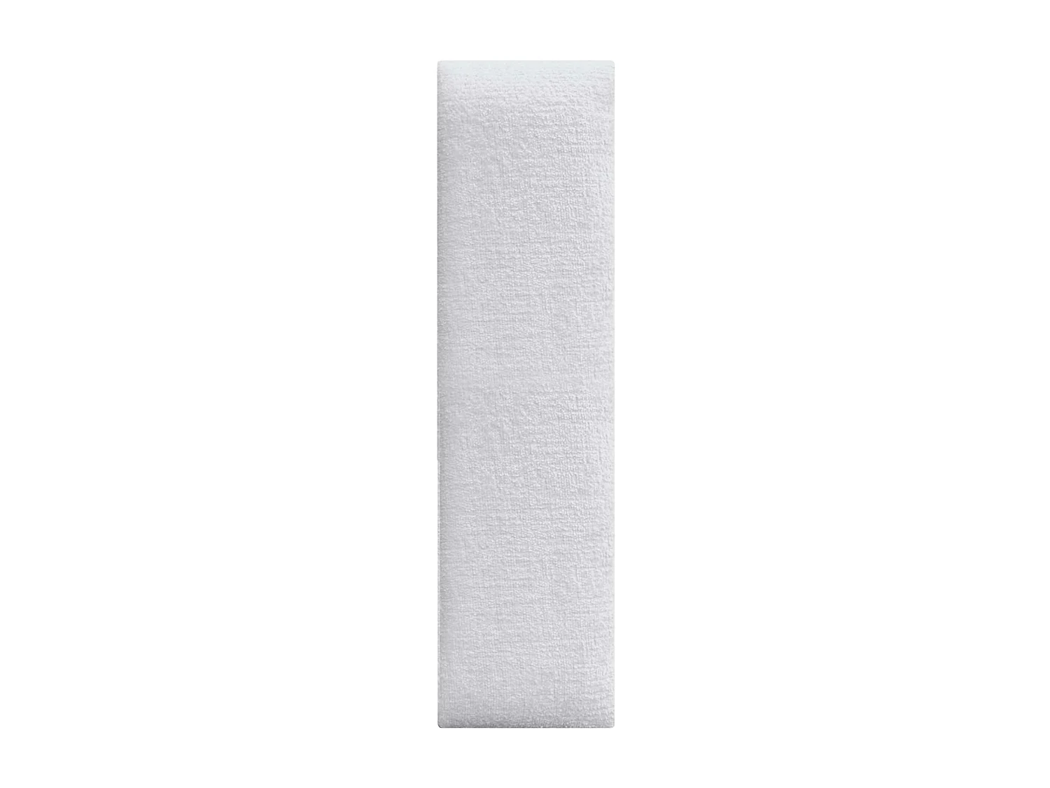 DHOME Juego de 1 Paneles Tapizados de Lana Ecológica Pack Autoadhesivos para Pared Acústicos Absorbentes Protección  (Blanco, 60x20cm, x1)