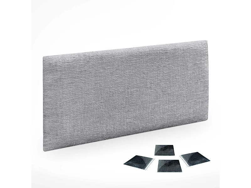 DHOME Lot de 1 Panneaux muraux acoustiques auto-adhésifs en laine écologique avec protection absorbante contre les chocs (Gris clair, 50 x 30 cm, x1)