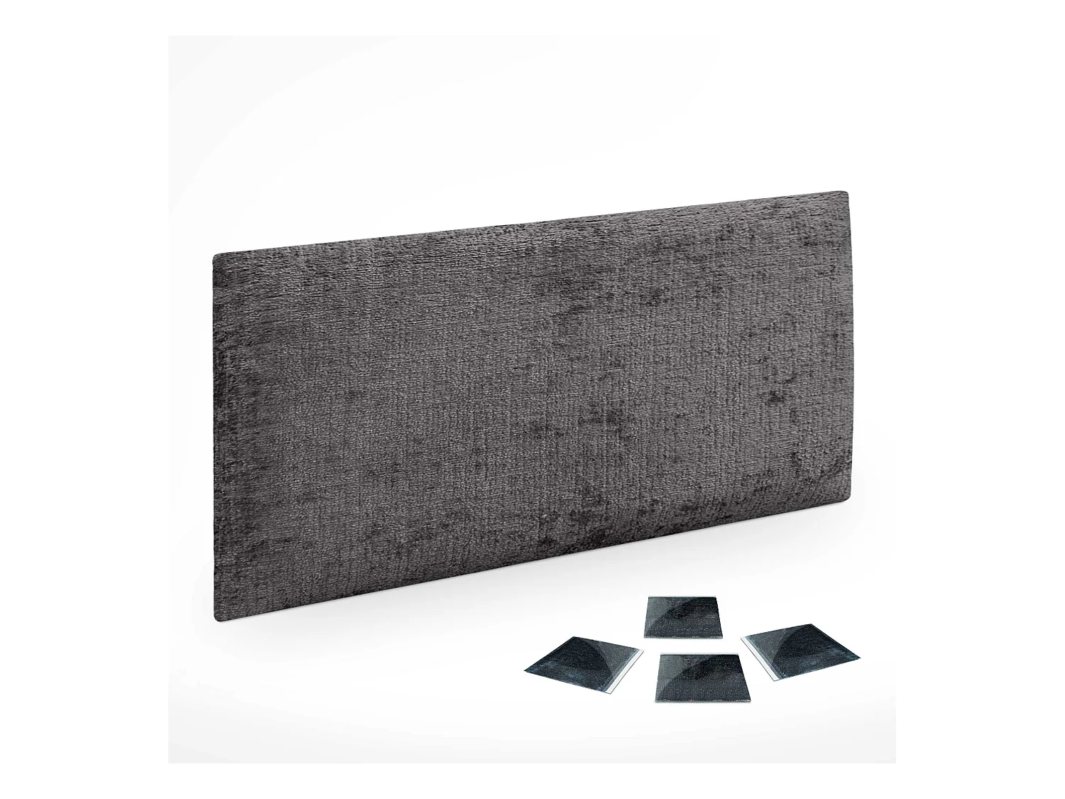 DHOME Lot de 1 Panneaux muraux acoustiques auto-adhésifs en laine écologique avec protection absorbante contre les chocs (Gris foncé, 60 x 50 cm, x1)