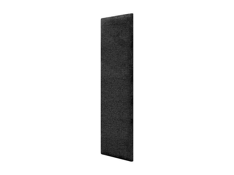 DHOME Paneles Tapizados de Lana Ecologica Autoadhesivos para Pared Acusticos Absorbentes Proteccion Impactos Cabeceros (Negro, 60x20cm)