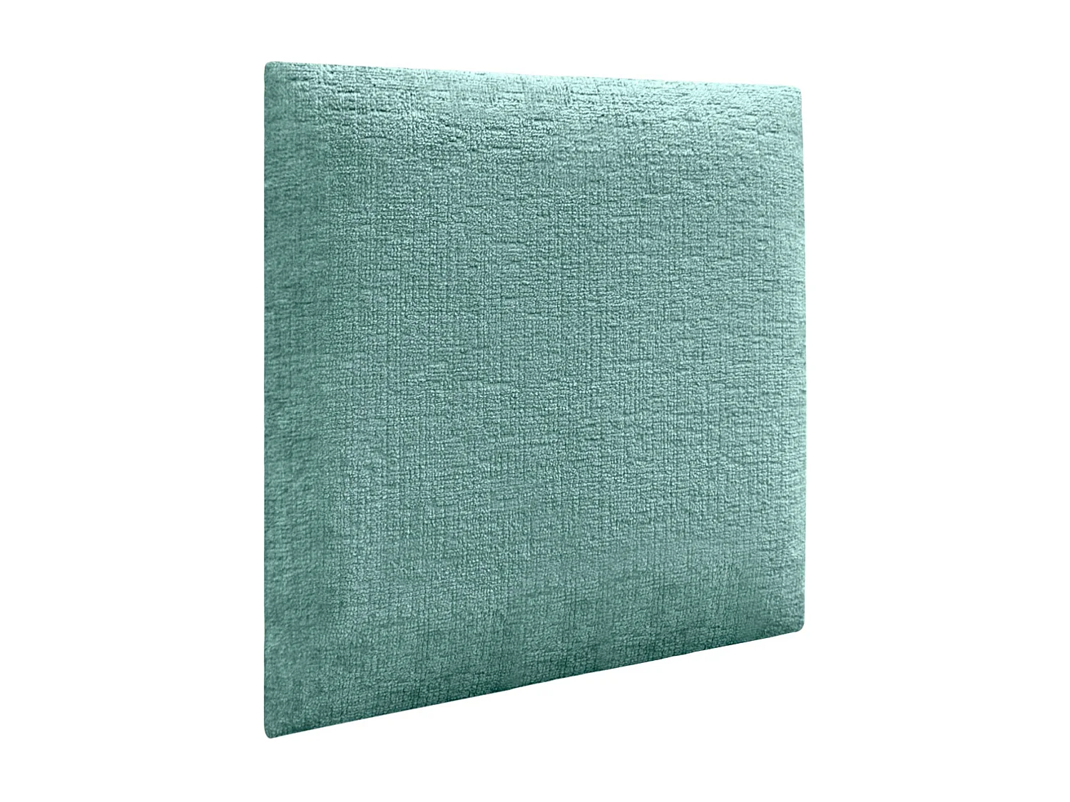 DHOME Set di 1 Pannelli imbottiti in lana ecologica Pannelli acustici autoadesivi per pareti Protezione dagli urti (verde acqua, 50x50cm, x1)