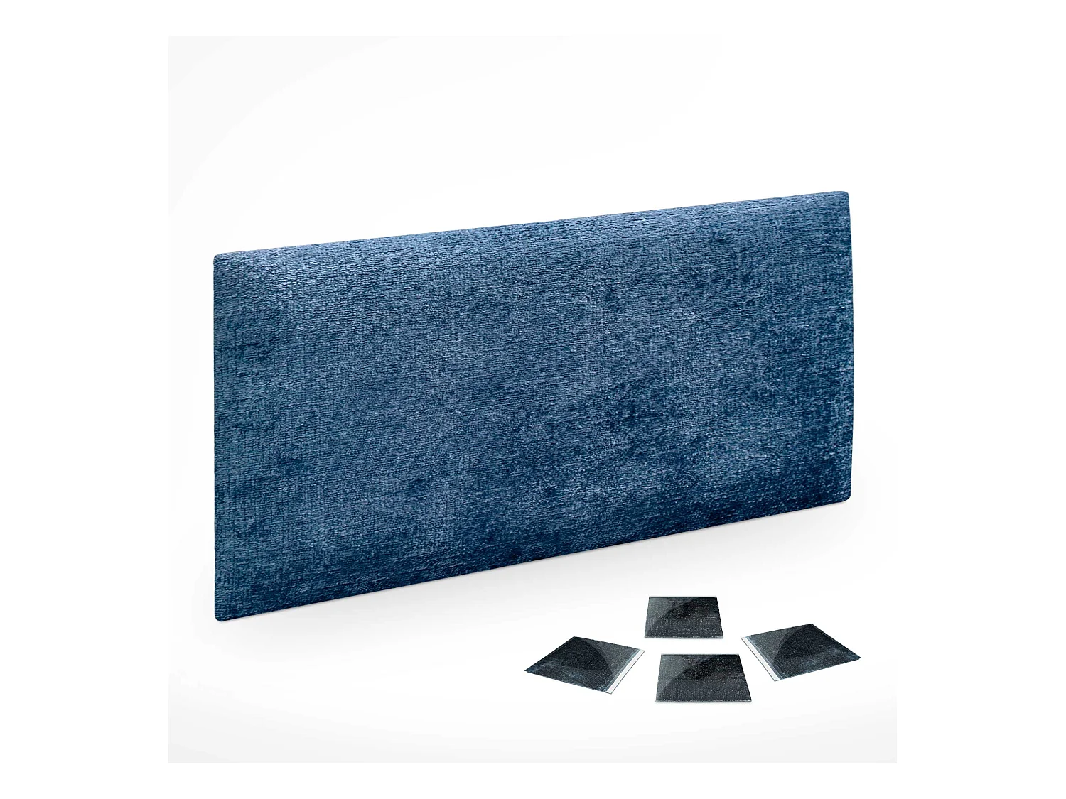 DHOME Lot de 1 Panneaux muraux acoustiques auto-adhésifs en laine écologique avec protection absorbante contre les chocs (Bleu, 50x40cm, x1)
