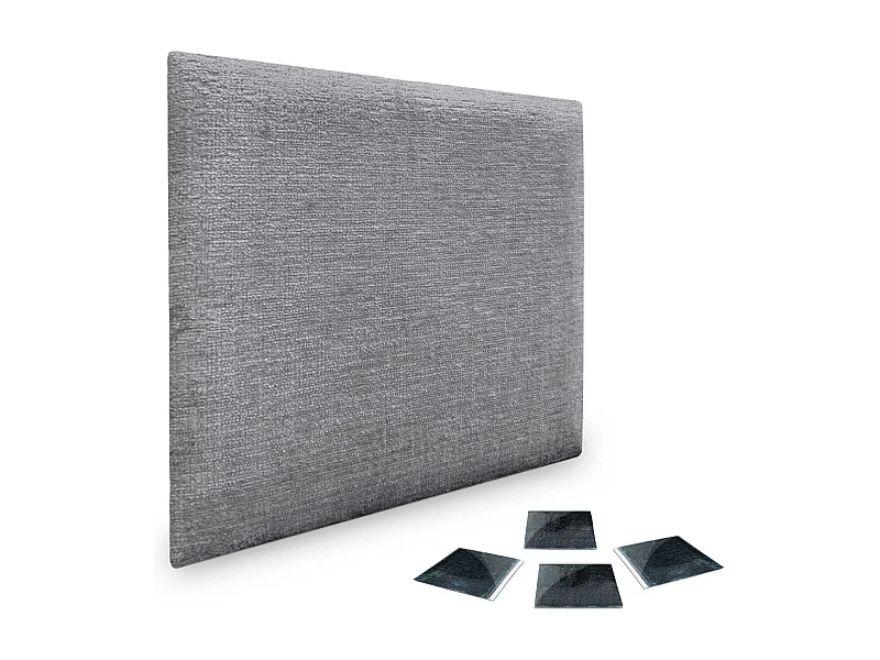 DHOME 1er-Set umweltfreundliche Wollpolsterplatten, selbstklebend, für schallabsorbierenden Wandschutz (grau, 50 x 50 cm, x1)