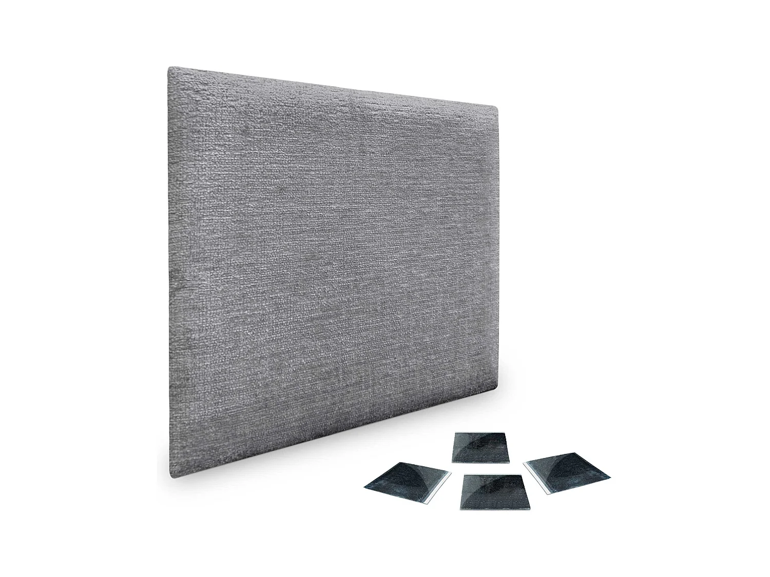 DHOME Lot de 1 Panneaux muraux acoustiques auto-adhésifs en laine écologique avec protection absorbante contre les chocs (Gris, 50 x 50 cm, x1)