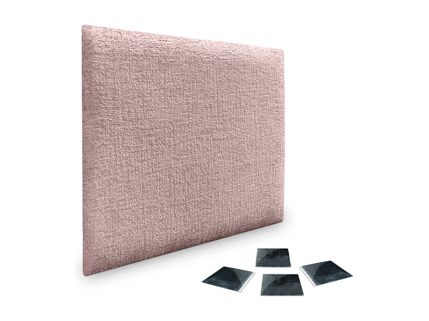 DHOME Lot de 1 Panneaux muraux acoustiques auto-adhésifs en laine écologique avec protection absorbante contre les chocs (Saumon, 60x60cm, x1)