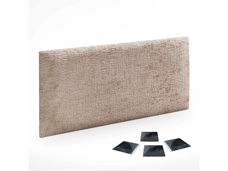 DHOME Lot de 1 Panneaux muraux acoustiques auto-adhésifs en laine écologique avec protection absorbante contre les chocs (Marron clair, 50 x 30 cm, x1)
