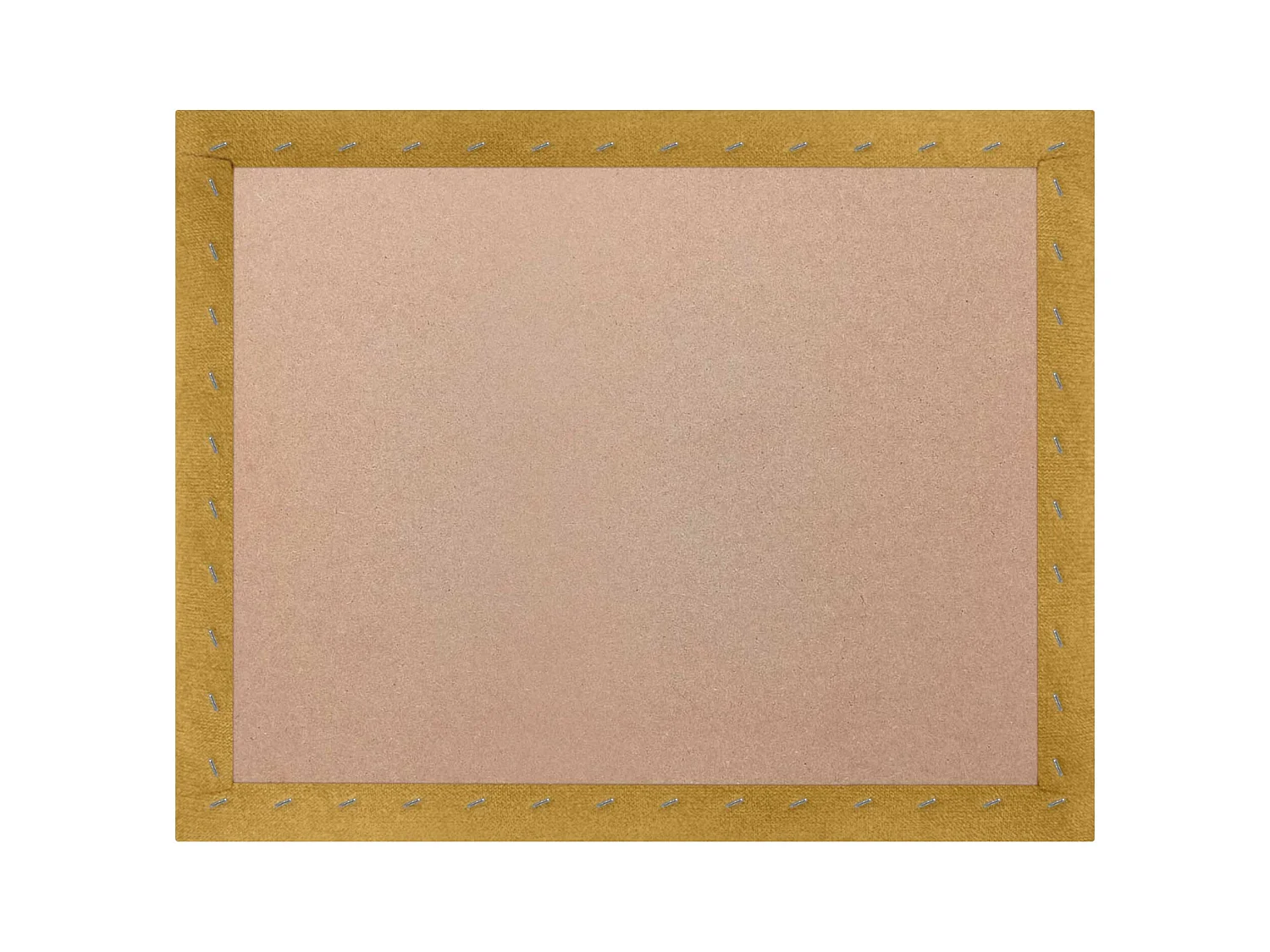 DHOME Tête de lit tapissée en tissu Aqualine composée de panneaux de lit autocollants interchangeables pour chambre de luxe (Moutarde, 95 cm)